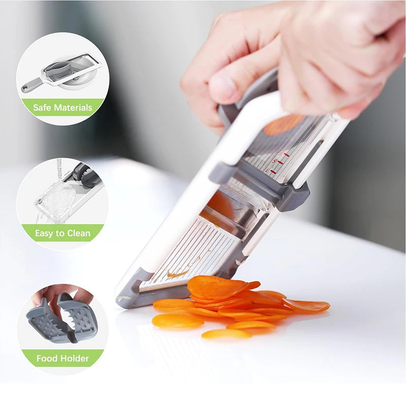 Mandolin slicer for cucumber salad